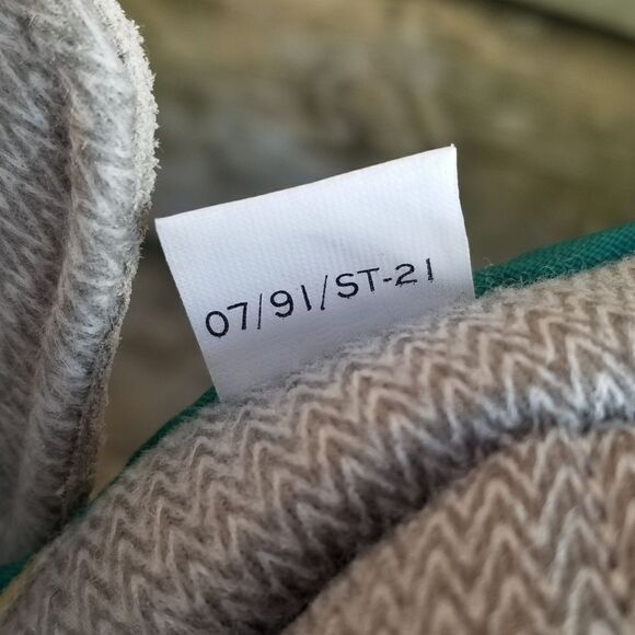 Vintage 80s Retro Vasque Clarion '88 Taupe Turquoise Suede Leather Hiking Boots - Picture 11 of 12